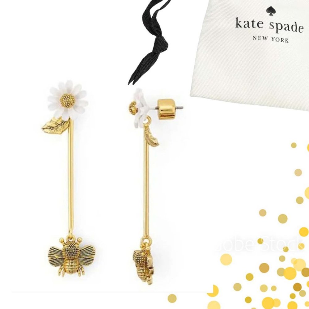 kate spade All Abuzz Linear Drop Earrings - Picture 1 of 7